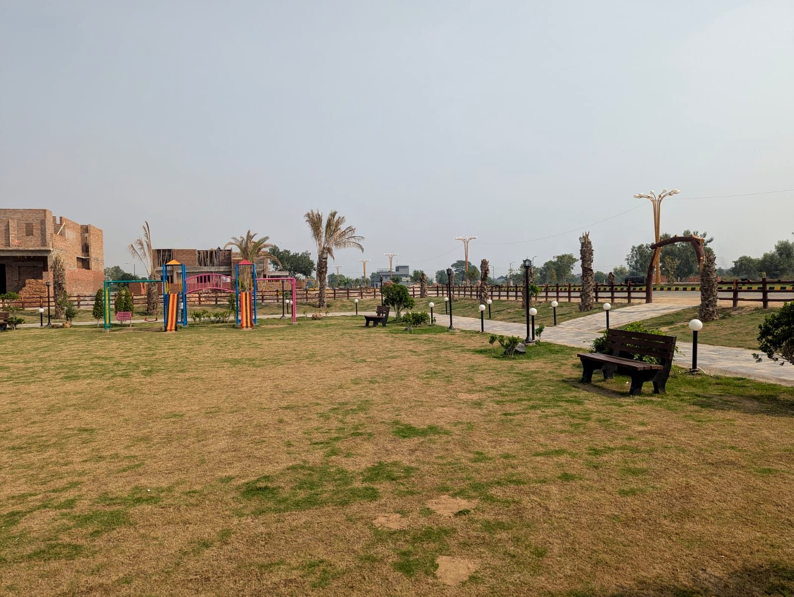 Family park at Azan Villas, real site photo