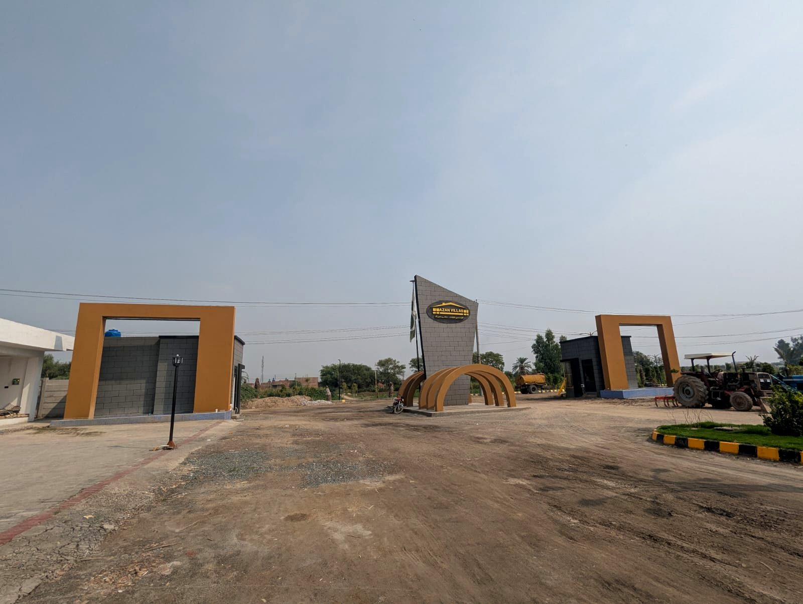 Azan Villas main entrance, real site photo